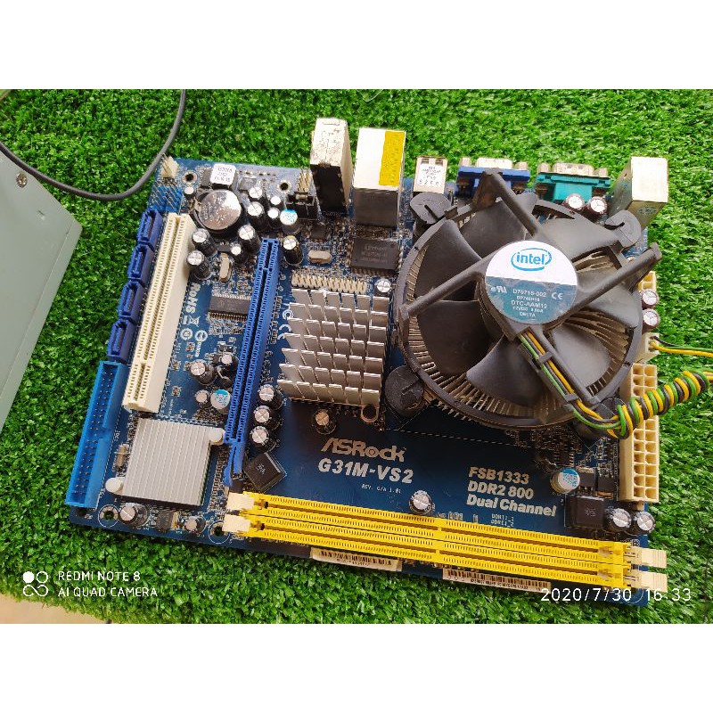 MB ASROCK G31M-VS2(มีฝาหลัง)+E4600