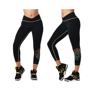 Zumba Original V High Waisted Crop Leggings (กางเกงเลคกิ้งออกกำลังกายซุมบ้าและโยคะ)