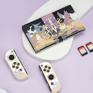 เคสแข็ง แบบใส ลายโปเกม่อน สําหรับ Switch OLED