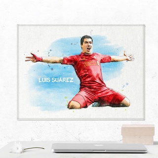 โปสเตอร์ ผ้าแคนวาส Luis Suarez Liverpool หลุยส์ ซัวเรซ ตำนาน นักเตะ ลิเวอร์พูล ภาพวาด ศิลปะ นักบอล นักฟุตบอล