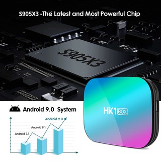 HK1RAM4GB ROM32GBกล่องทีวี8K Amlogic s905X3 1000M