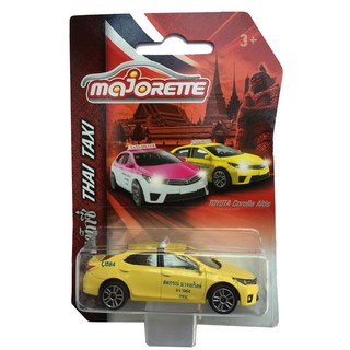 Majorette TOY โมเดลรถสะสม ไทย แท็กซี่ Thai Taxi Toyota Corolla Altis สี เหลือง รถเหล็กมาจอเร็ตต์