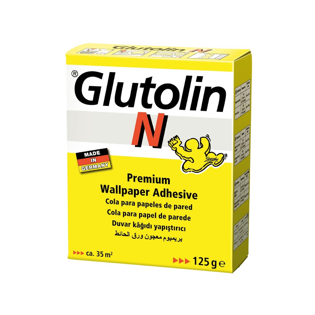กาวติดวอลเปเปอร์(ความหนาปานกลาง) Glutolin N 125 g. ป้องกันเชื้อรา ความชื้น
