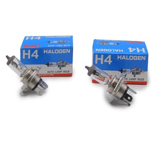 หลอดไฟหน้า H4 Halogen 24V 75/70W ชุด 2 ชิ้น สีส้ม สำหรับ Isuzu, Toyota Truck ปี 1985-2019