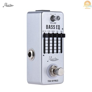 M^M COD  Rowin Bass Guitar Equalizer Effect Pedal 5-Band EQ Aluminum Alloy Body True Bypass nEkB