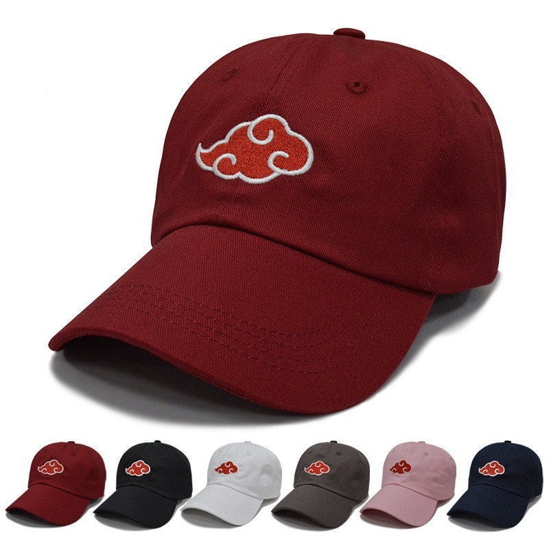Anime Naruto Hat Akatsuki Naruto Uchiha Family Embroidered Baseball Cap Snapback Hat Mens and Women’s Sun Shading Ice Sense Hat – โปรปัง