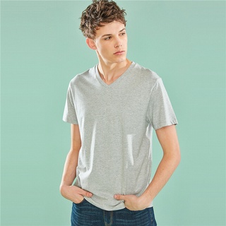 GIORDANO Online Exclusive เสื้อยืดผู้ชาย คอวี 1 แพ็ค 3 ชิ้น - Mens Solid V-neck Tees 01249015