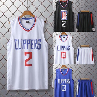 เสื้อกีฬาบาสเก็ตบอล ลายทีม Los Angeles Clippers No.2 Kawhi Leonard