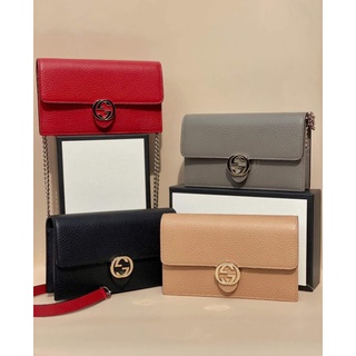 ส่งฟรี ผ่อน0%❤️New GUCCI Interlocking wallet