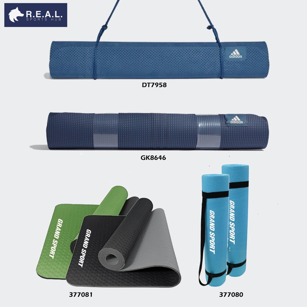 ลด65.-ใส่โค้ดTHIKWX1N เสื่อโยคะ (Yoga Mat) Adidas and Grandsport [DT7958 GK8646 377081 377080]