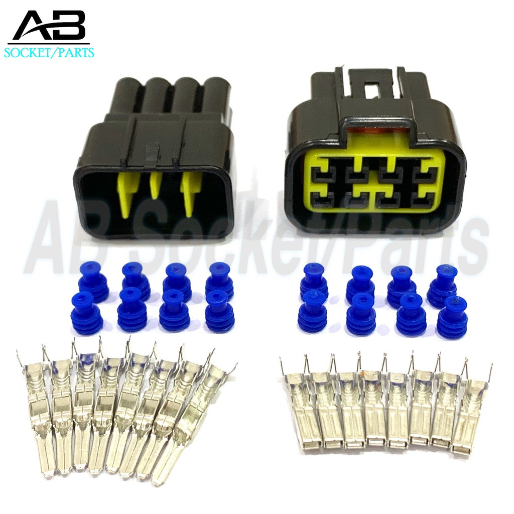 8 Pin Yamaha 125Z Motor(CD I Female+Male )ขั้วต่อซ็อกเก็ตหน่วยควบคุมอิเล็กทรอนิกส์