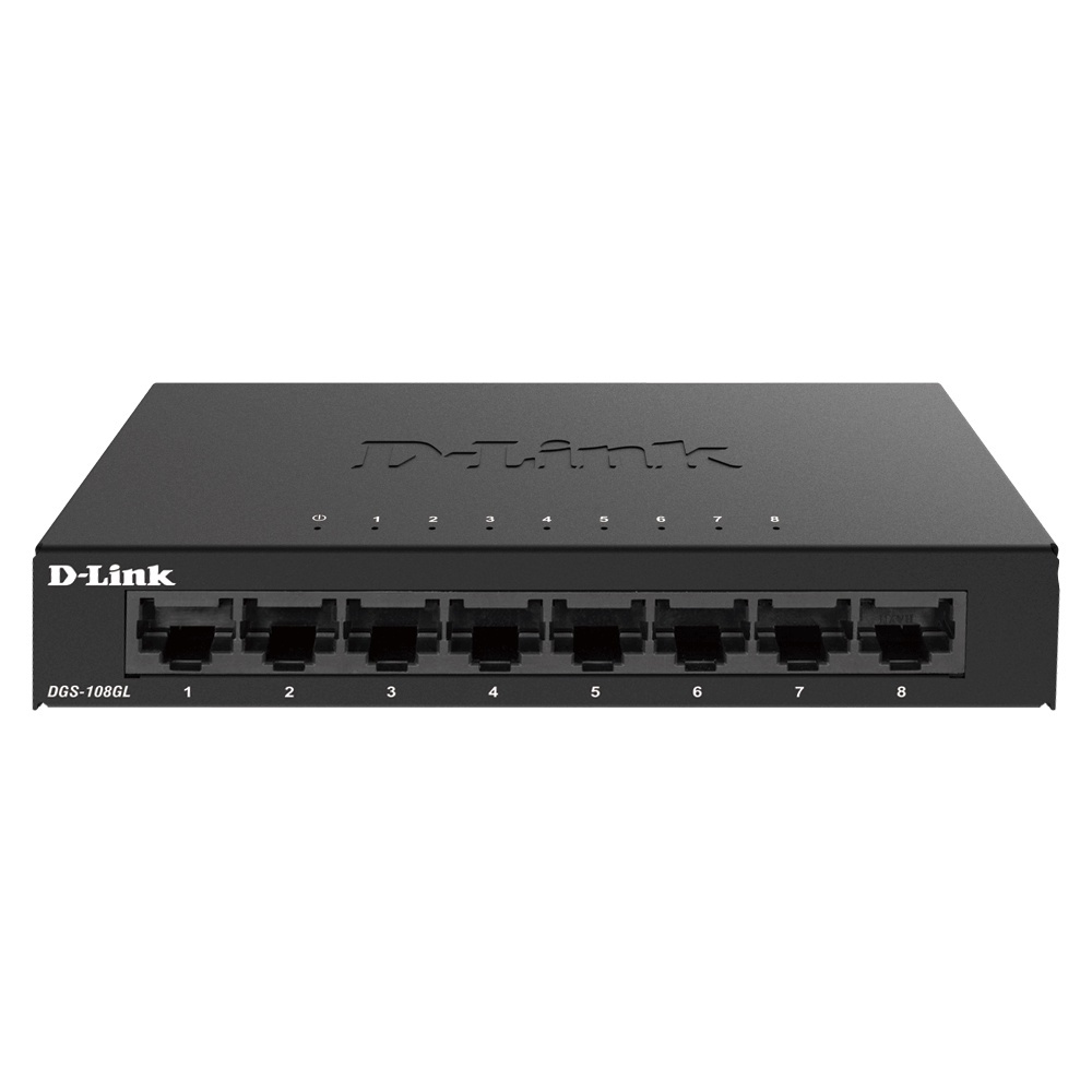 D-LINK DGS-108GL 8-port Unmanaged Gigabit Switch Metal