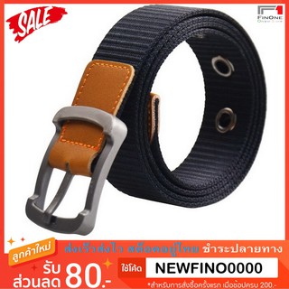 Fin 1 เข็มขัดผู้ชาย Mens Canvas Belt เข็มขัดผ้าแคนวาส No. 2141