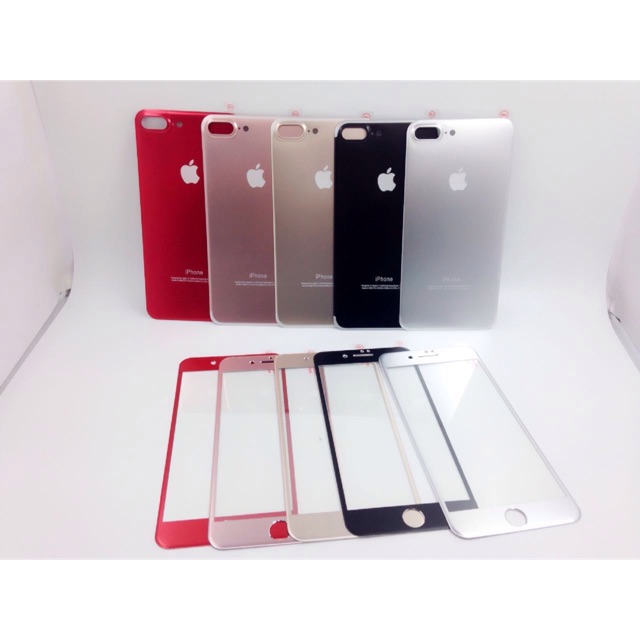 Ip 6 6s 6plus ip 7 7 plus ip 8plusTEMPERED GLASS ALUMINIUM (หลัง / หน้า