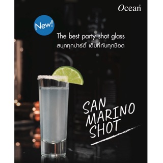 แก้วช๊อต 2 oz Ocean glass  Sanmarino shot.