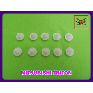 MITSUBISHI TRITON FRONT GRILLE LOCKING CLIP SET (10 PCS.) "WHITE" // กิ๊บล็อคกระจังหน้า (10 ตัว) สีขาว สินค้าคุณภาพดี