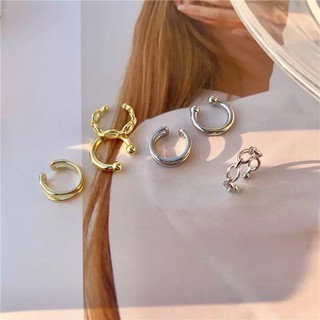 lalarosie - ear cuffs ต่างหูแฟชั่นเกาหลี 3pcs./set รุ่นนี้ไม่ต้องเจาะหูเลยค่า สามารถเกี่ยวที่หูได้เลย