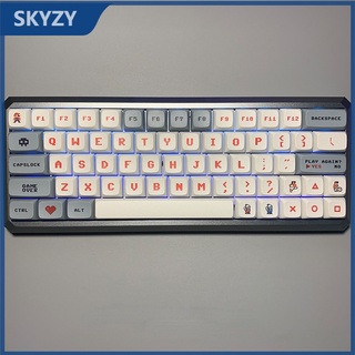 family computer keycap Retro FC keycap อะนิเมะ Mario 179 คีย์ PBT Dye Sublimation คีย์บอร์ด keycap