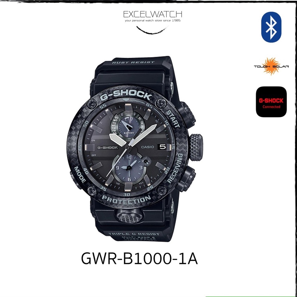Casio G-Shock นาฬิกาข้อมือผู้ชาย สายเรซิ่น รุ่น GWR-B1000-1A - สีดำ