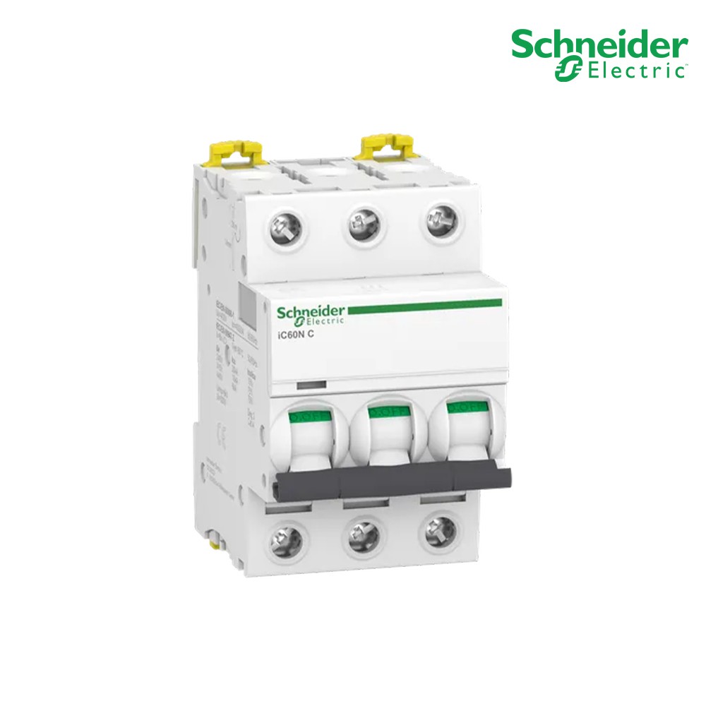 Schneider Acti9 iC60N 10kA, 400VAC, 3Pole, 20 A เบรกเกอร์ลูกย่อย 3โพล 20แอมป์ A9F74320 PlugOn