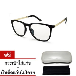 Hipter Retro Square Frame Glasses กรอบแว่นตา รุ่น SQ-K8113-300(Black)