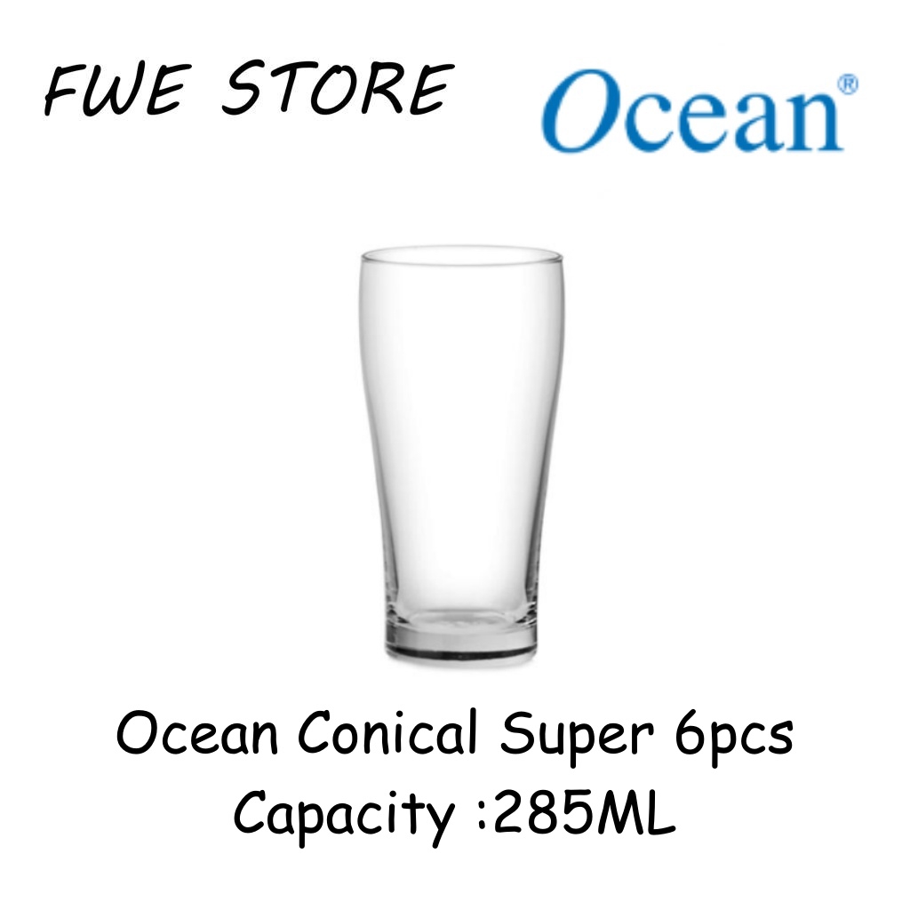 Ocean Glassware 1B01010 10OZ Conical Super Set 6pcs - 285ML