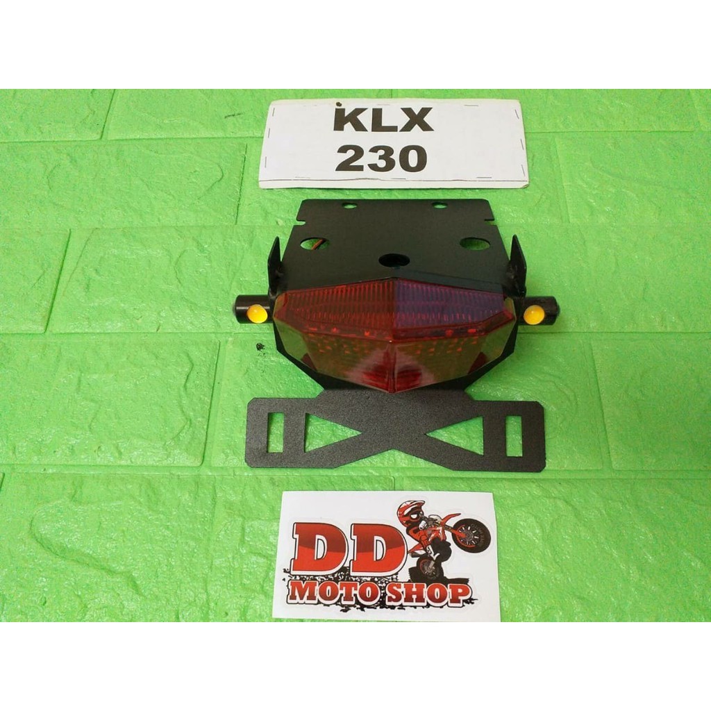 ท้ายสั้น KLX230 #แบบใส่ไฟเลี้ยวตาแมว #โครงเหล็กหนา 1.2 mm. ไฟท้าย KLX230 KLX230SE KLX230SM SHERPA