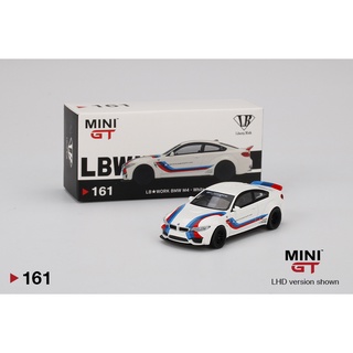 MINI GT 1/64 : MGT00161-R : LB★WORKS BMW M4 White W/ M Stripe RHD