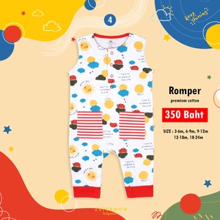 Zuper Mom รุ่น Romper บอดี้สูทเด็กอ่อน ชุดเด็กแรกเกิด บอดี้สูทเปิดเท้า สำหรับเด็ก s4