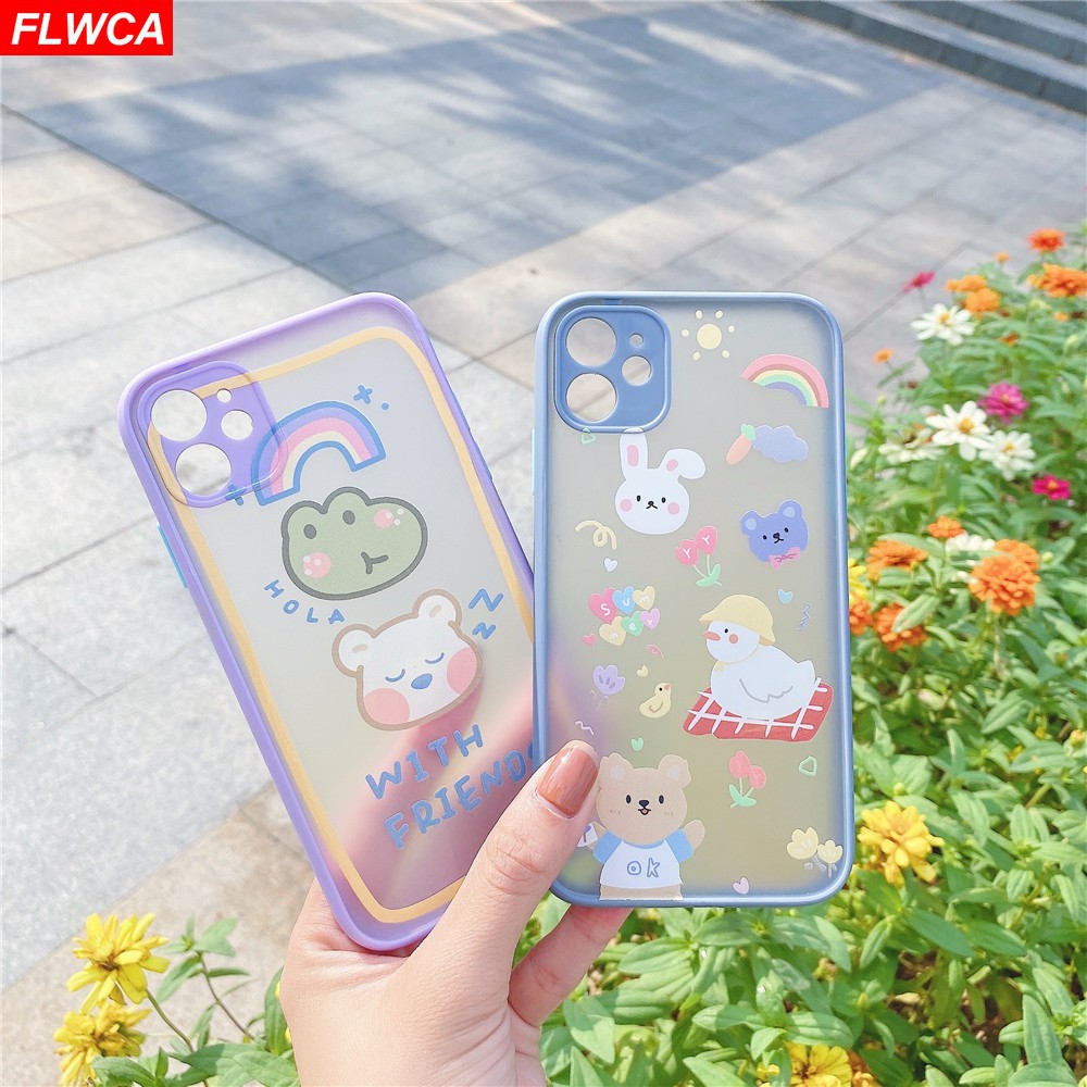 เคสและซองมือถือMacarons Colors Phone Case Samsung Galaxy A10S A11 S20 FE A50s A30s A50 J2 Prime J7 A