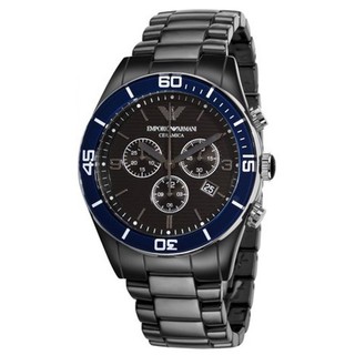 Emporio Armani AR1429 Mens Black Ceramic Watch(Black)