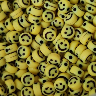 ลูกปัดหน้ายิ้ม ขนาดเล็ก Baby smileys ขนาด 6.5 มม 100 ชิ้น