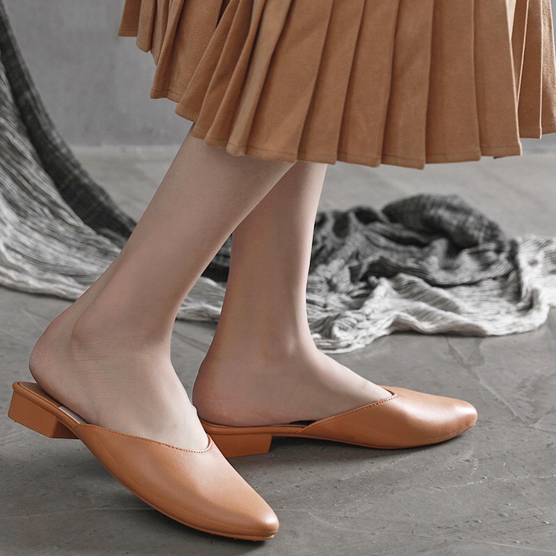 ❦พร้อมส่งจากไทย❦8311# รองเท้าเปิดส้น หัวตัด size 36-41พื้นนุ่ม ใส่สบาย
