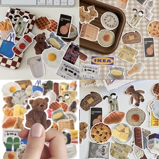 พร้อมส่ง💙 (เซต 50 แผ่น) Sticker สติกเกอร์ Gromit สติกเกอร์น่ารัก IKEA โปสการ์ด โปสการ์ดแต่งห้อง รูปติดผนัง การ์ดติดผนัง