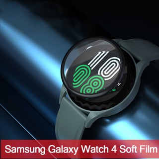 2 pack Samsung Watch 4 3D โค้งฟิล์ม PET ป้องกันหน้าจอ Galaxy Watch ใช้งาน 2 ป้องกันรอยขีดข่วนฟิล์มครอบคลุมเต็มสำหรับ Samsung