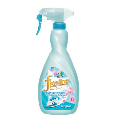 Fineline ไฟน์ไลน์ สเปรย์หอม รีดผ้าเรียบ ไลฟ์ลี่กรีน 500ml (Fineline Fabric Starch Lively Green 500ml)(แบบหัวฉีดสีเขียว)