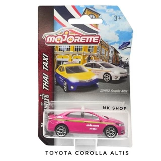 โมเดลรถ TAXI แท็กซี่ majorette โมเดลรถเหล็ก TOYOTA COROLLA ALTIS (แพ็คไม่สวย)รถแท็กซี่ THAI TAXI MJ53056ST7 #