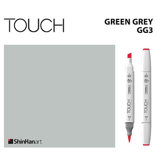 TOUCH TWIN BRUSH MARKER GG3 (GREEN GREY) / มาร์คเกอร์หัวพู่กัน-หัวตัดขนาดกลาง รหัส GG3 (GREEN GREY)