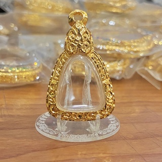 กรอบพระ ใส่พระหลวงพ่อเงินพิมพ์จอบเล็ก ขนาดภายในรวม 1.8*2.8cm ทองไมครอนลงยา ชุบน้ำทอง 5K 🔥เกรดดีที่สุดในตลาด ‼️ราคาส่ง‼️