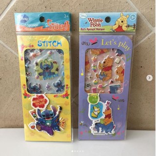 สติ๊กเกอร์ DISNEY Sticker แบบนูน ลาย  STITCH และ Winnie the pooh ลายน่ารักมาก ของใหม่ มือ 1 ส่งต่อ ราคาถูก เลยจ้า