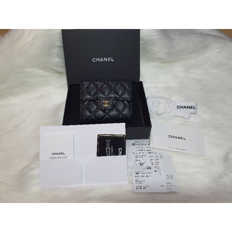Chanel trifold wallet