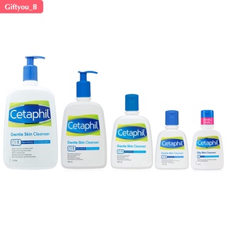 Cetaphil Gentle Skin Cleanser เซตาฟิล เจนทิล สกิน คลีนเซอร์ ผลิตภัณฑ์ทำความสะอาดผิวหน้า ขนาด 125-1000 มล.