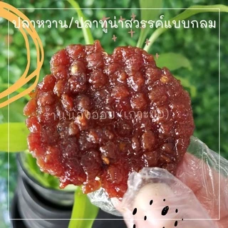ปลาทูน่า​สวรรค์​แบบ​กลม / ปลาหวานเกาะยอ🐬 พร้อมทาน เนื้อปลาบด​ 100% ไม่ผสมแป้ง​ คลุกเคล้าด้วยเครื่องเทศสูตรพิเศษ