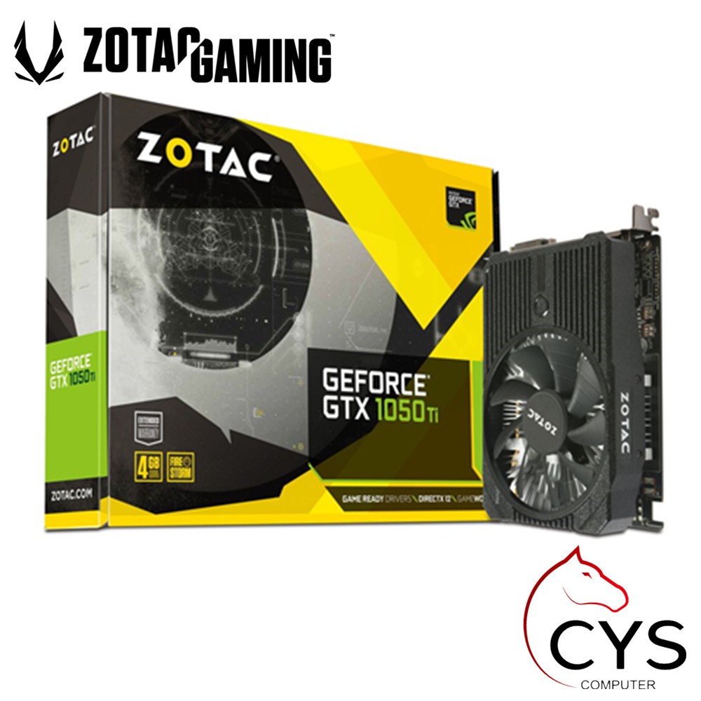 Zotac GEFORCE GTX1050 TI MINI 4GB GDDR5 128BIT