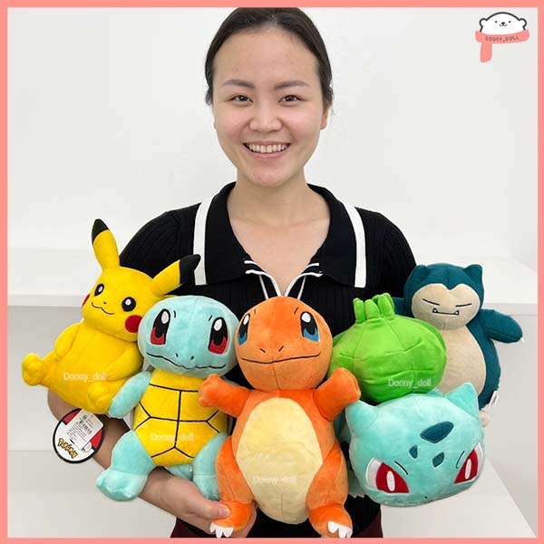 ตุ๊กตาPikachu Ditto Zenigame  ตุ๊กตาCabigon ลิขสิทธิ์แท้💯%  โปเกมอน Pokemon