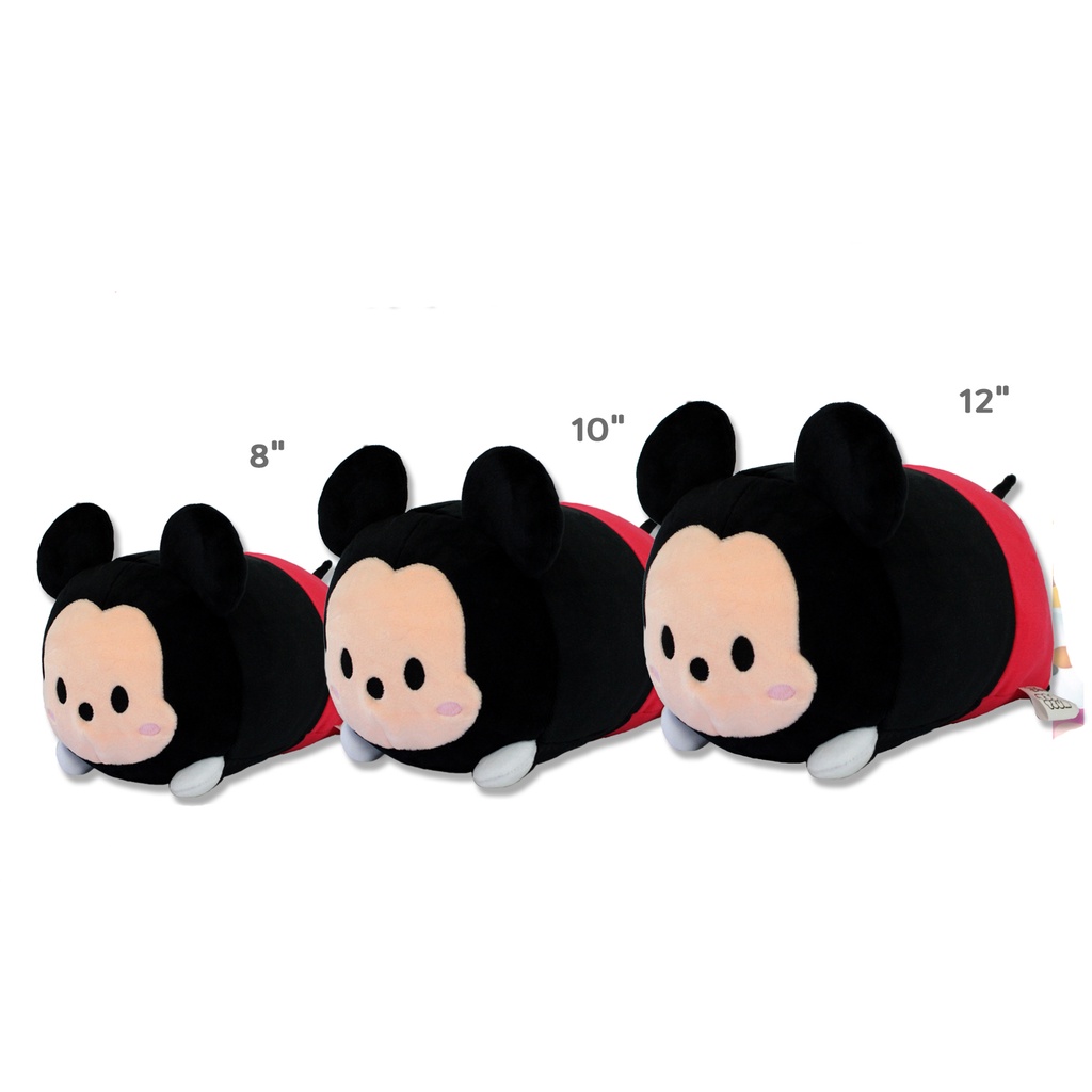Disney หมอนกอด Mickey Mouse มิกกี้เม้าส์ Tsum Tsum ขนาด 8" / 10" / 12" (สินค้าลิขสิทธิ์แท้ จากโรงงานผู้ผลิต)