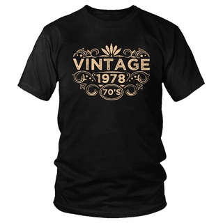 เสื้อยืดผ้าฝ้าย แขนสั้น พิมพ์ลาย Cool intage 1978 s สําหรับผู้ชาย ของขวัญวันเกิด 42nd 42 ปี MBkcpn37BLnabc71