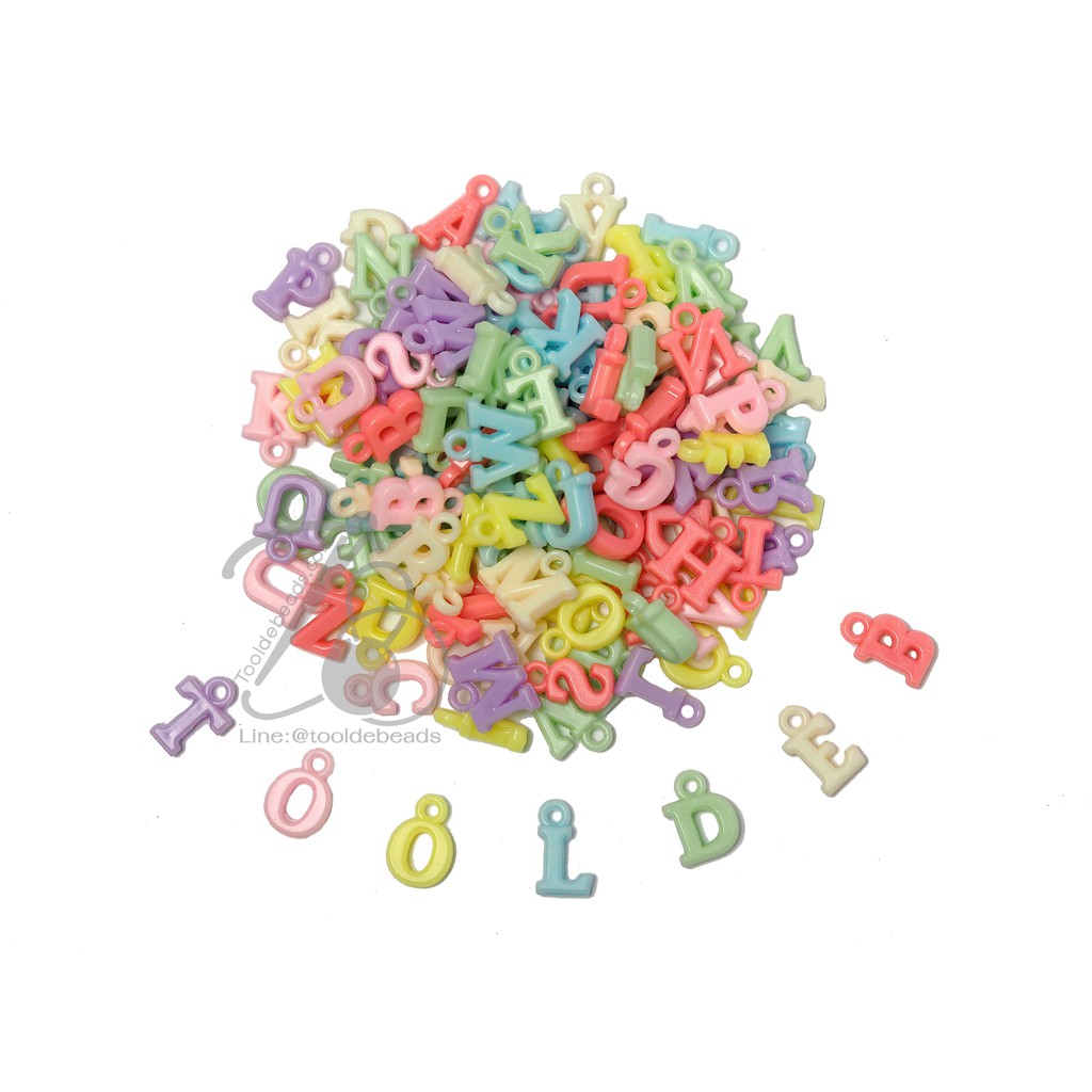 จี้อะคริลิค 10มม.ลายอักษร (80 กรัม ) - รูปที่ 2