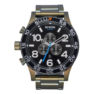 Nixon 51-30 Chrono NXA0835092-00 นาฬิกาผู้ชาย สี Black Sunray / Surplus