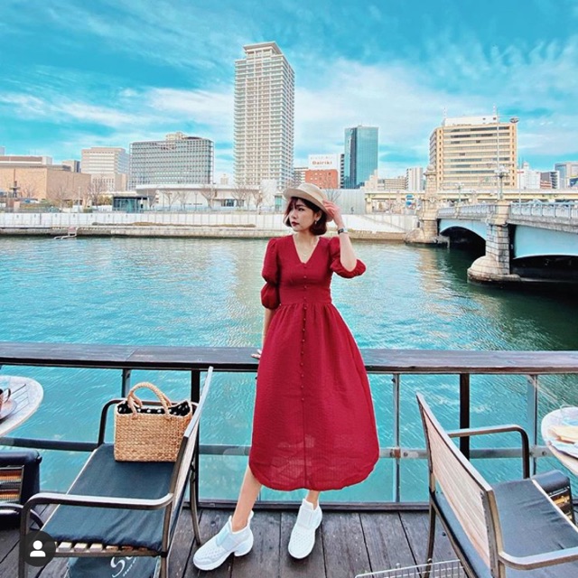 Yqkoreanshop สีแดงใส่ 1 ครั้ง